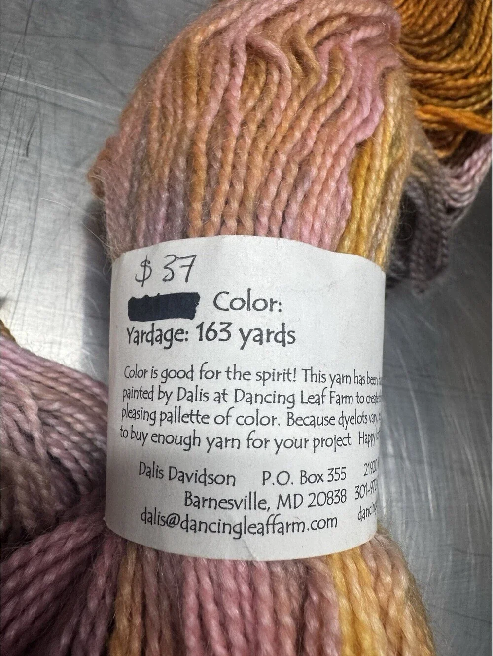 Dancing Leaf Farm Salsa Yarn Mohair/wool Multicolor Skein